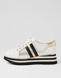 Eminta Sneakers White Black Leather