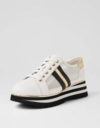 Eminta Sneakers White Black Leather