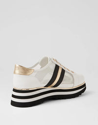 Eminta Sneakers White Black Leather