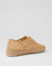 Hamburger Natural - Raffia Leather Sneaker