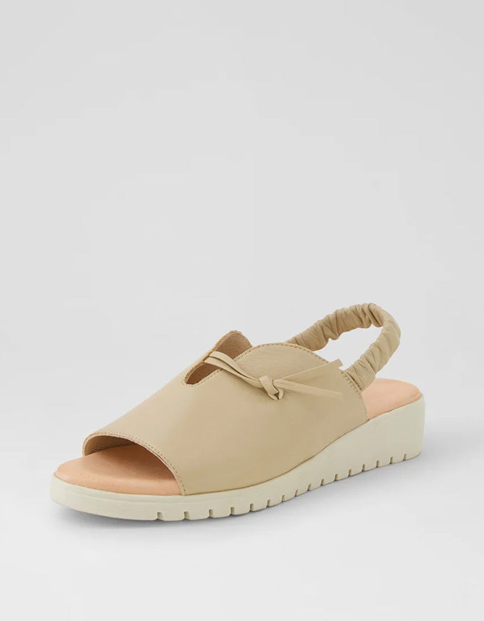 Mikkos Leather Sandals Camel/Almond