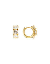 White Topaz Huggies