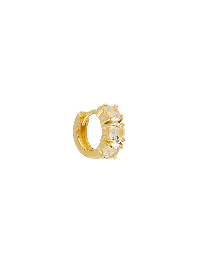 White Topaz Huggies