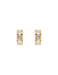 White Topaz Huggies