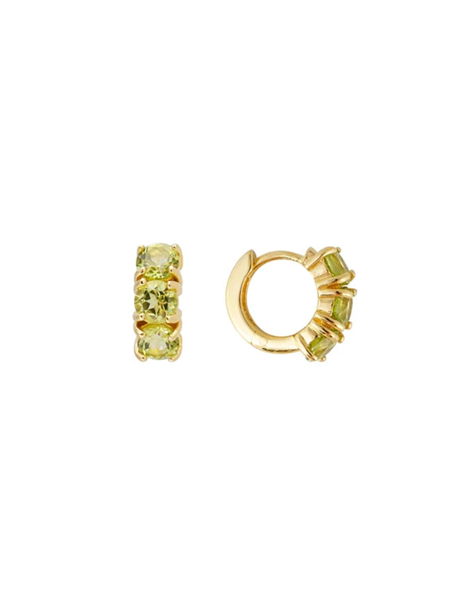 Peridot Huggies Gold