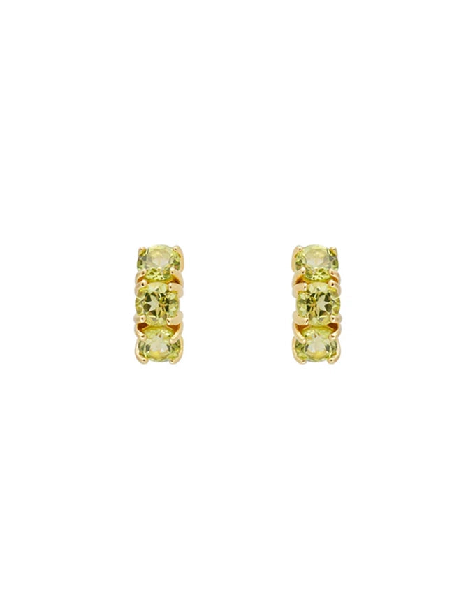 Peridot Huggies Gold