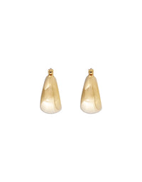 Crystal Flared Midi Hoops