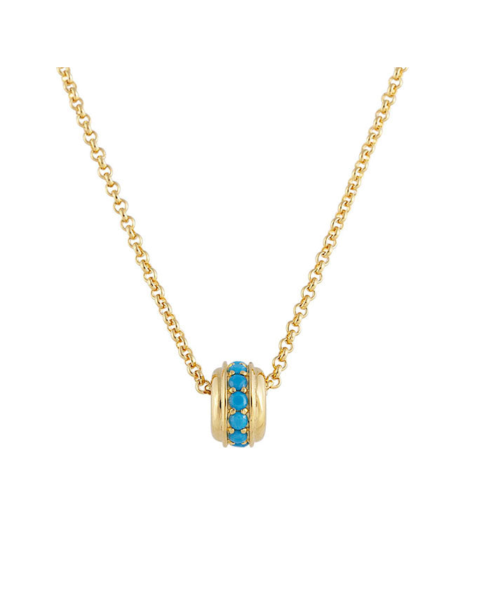 Blue Grotto Orb Necklace