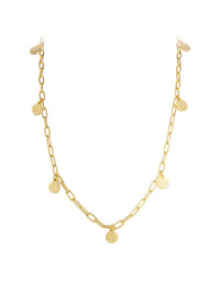Golden Beachcomber Charm Necklace