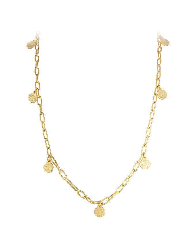 Golden Beachcomber Charm Necklace