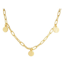 Golden Beachcomber Charm Necklace