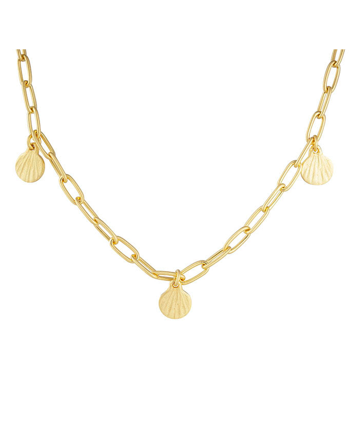 Golden Beachcomber Charm Necklace