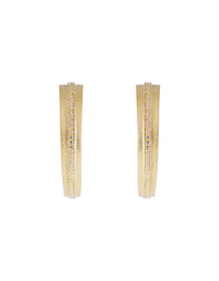 Desert Crystal Hoops Gold