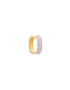 Reversible Hoops - Gold/Pave Crystals