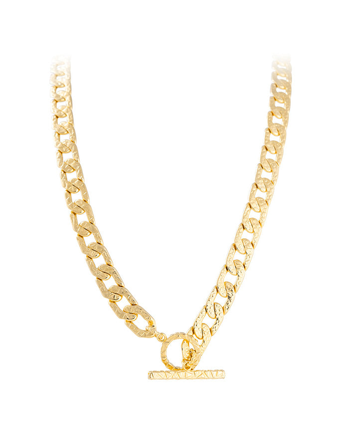 Antique Crystal T-Bar Necklace