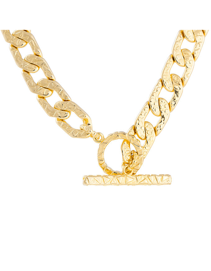 Antique Crystal T-Bar Necklace