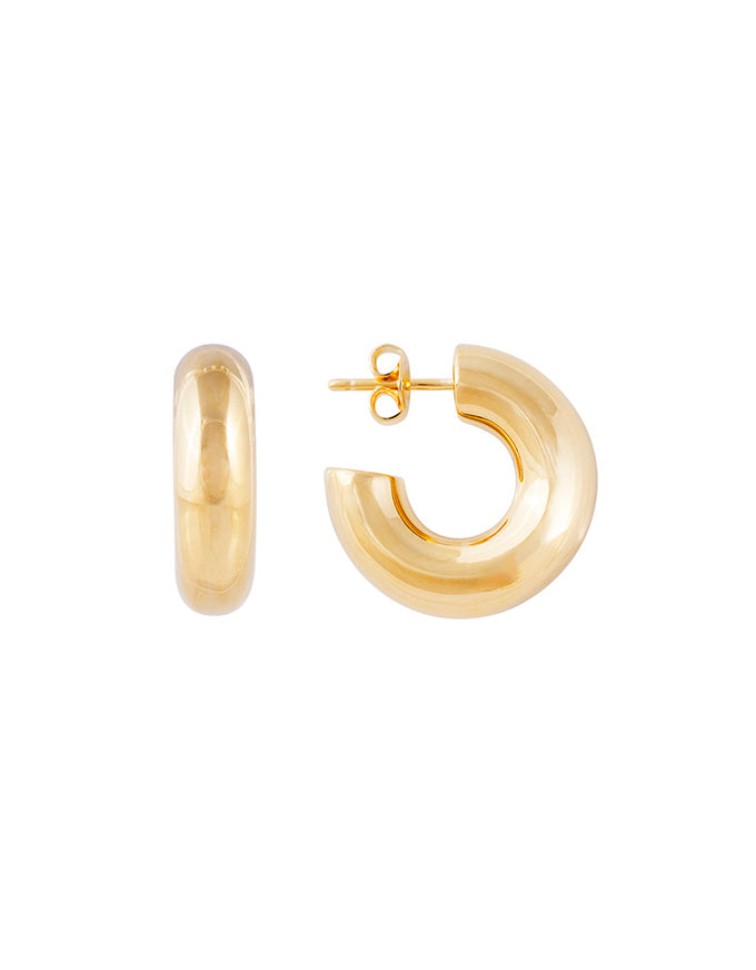 Bold Gold Midi Hoops