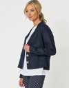 Danielle Linen Jacket Navy