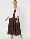 Danielle Linen Jacket White