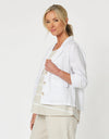 Danielle Linen Jacket White