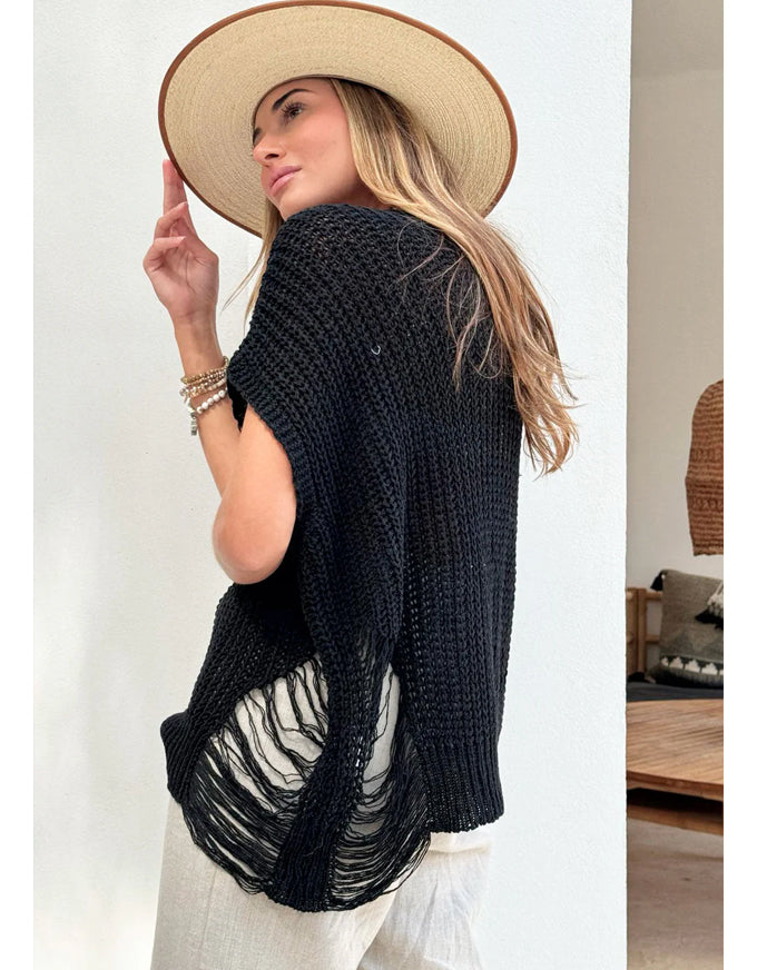 Deanna Cotton Jumper Black