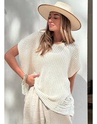 Deanna Cotton Jumper Off White