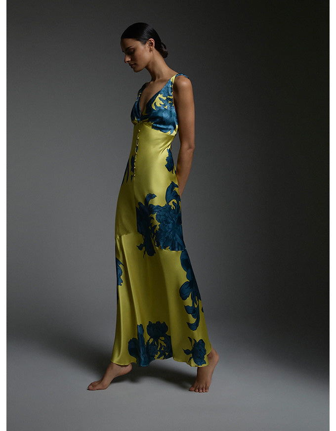 Delphine Maxi Citrus Blue - Australian Made