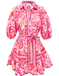 Dress Angela Pink Floral Print