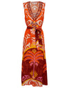 Dress Fernanda Bright Orange Print