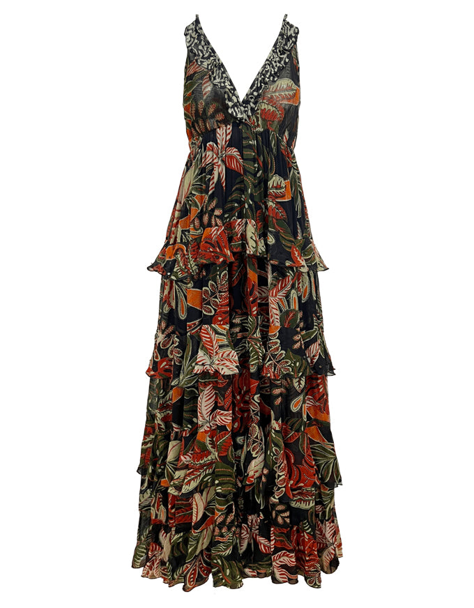 Dress Floriana Black Floral Print