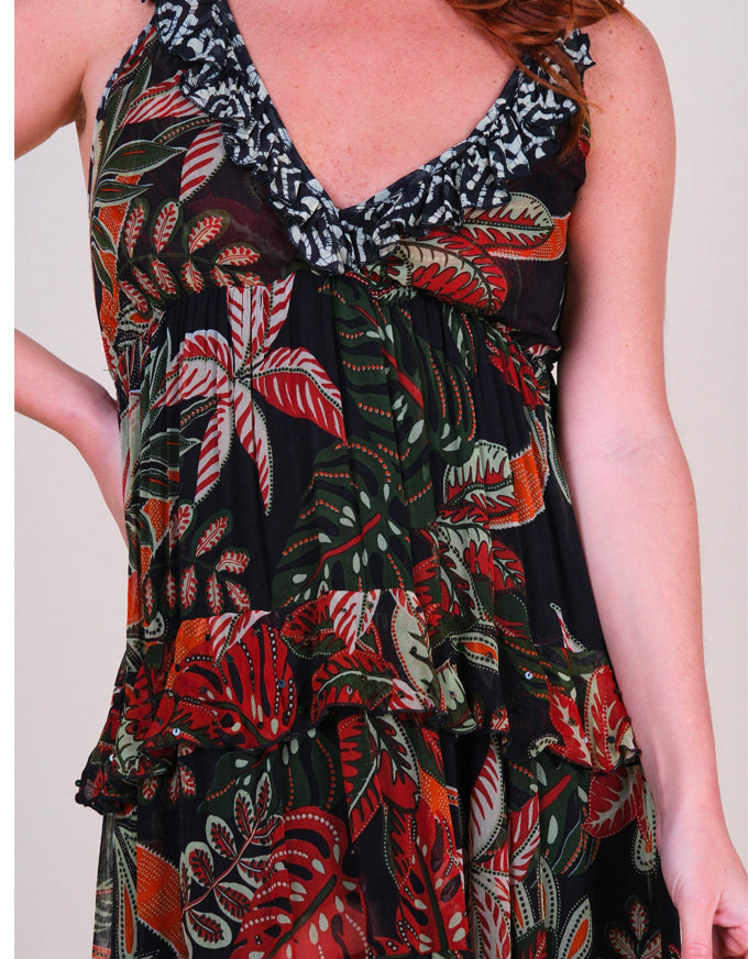 Dress Floriana Black Floral Print