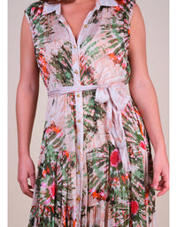 Dress Jimena Long Peach Print