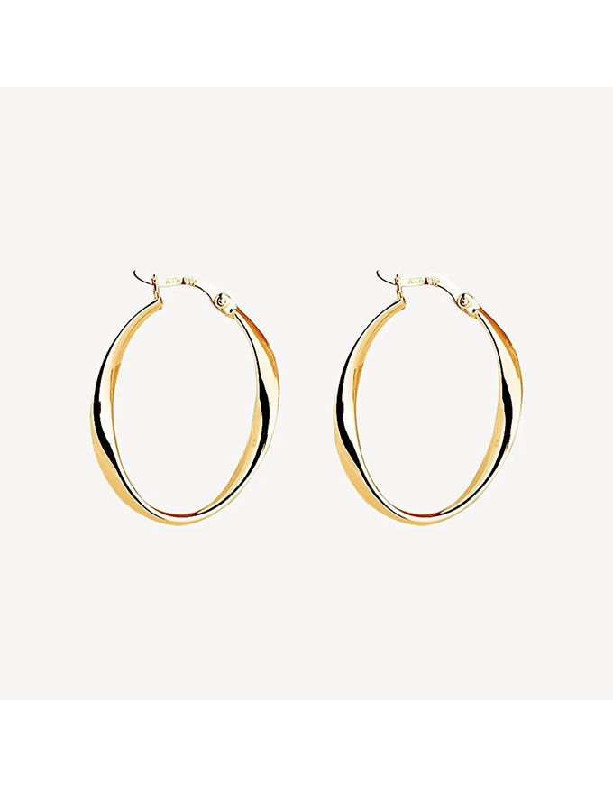 Cinta Hoop Yellow Gold