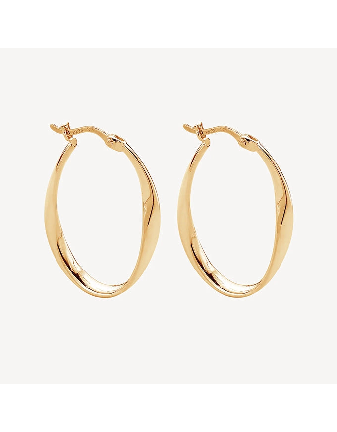 Cinta Hoop Yellow Gold