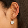 Rabble Silver Beaten Disc Earring