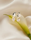 Renaissance Pearl Earrings Silver