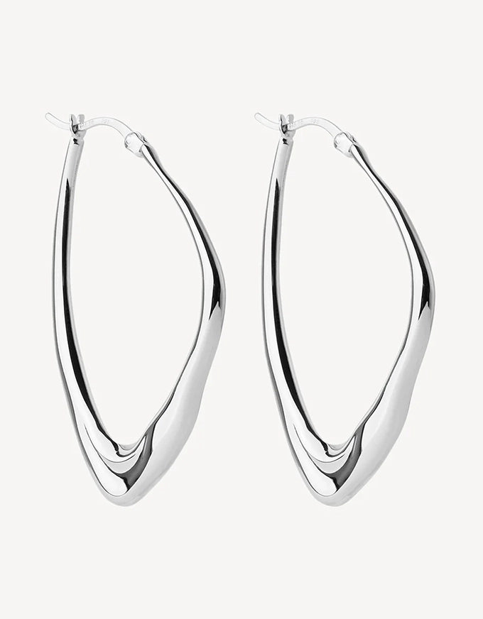 Isola Hoop Earrings Silver