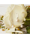 The Enchantress Pearl Drop Stud Earrings Silver