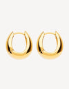 Arco Huggie Earrings Gold