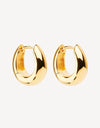 Arco Huggie Earrings Gold