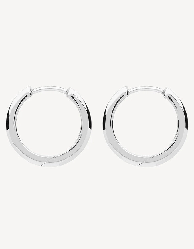 Stella Huggie Earrings Silver