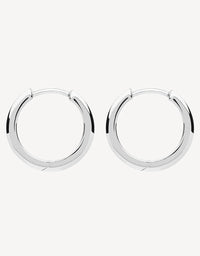 Stella Huggie Earrings Silver