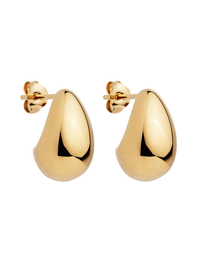 Baby Umbra Yellow Gold Earrings