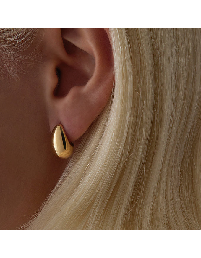 Baby Umbra Yellow Gold Earrings