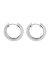 Daynight Silver Huggie Earrings