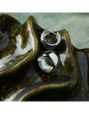Daynight Silver Huggie Earrings