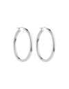 Orbit Silver Hoop Earrings
