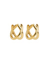Moonkiss Yellow Gold Huggie Earrings