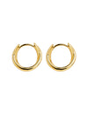 Moonkiss Yellow Gold Huggie Earrings