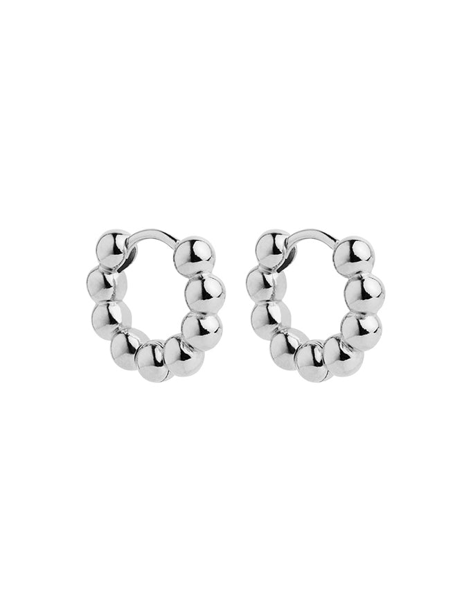 Constellation Silver Huggie Earrings